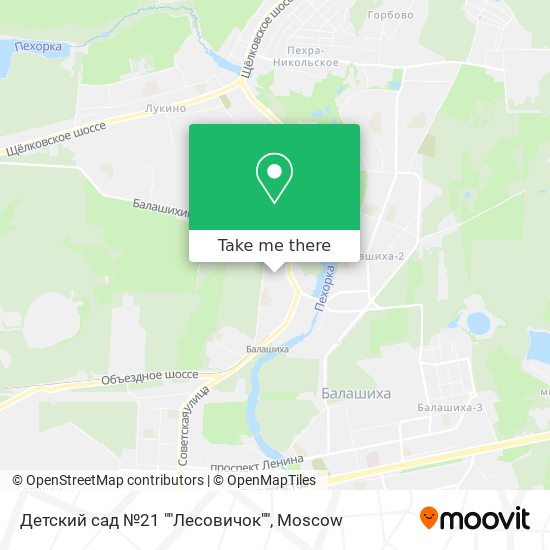 Детский сад №21 ""Лесовичок"" map