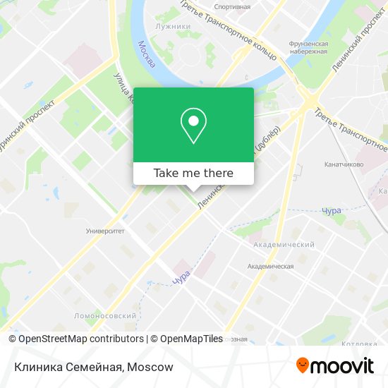 Клиника Семейная map
