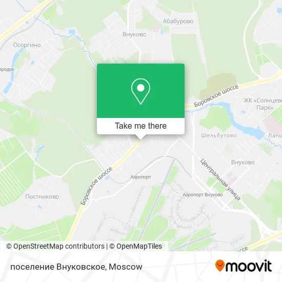 поселение Внуковское map