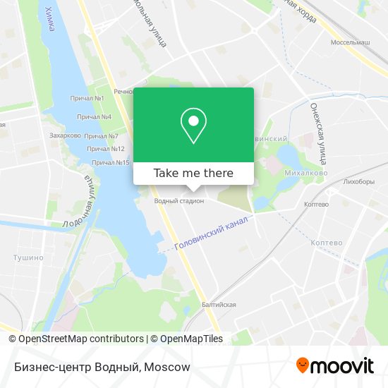 Бизнес-центр Водный map