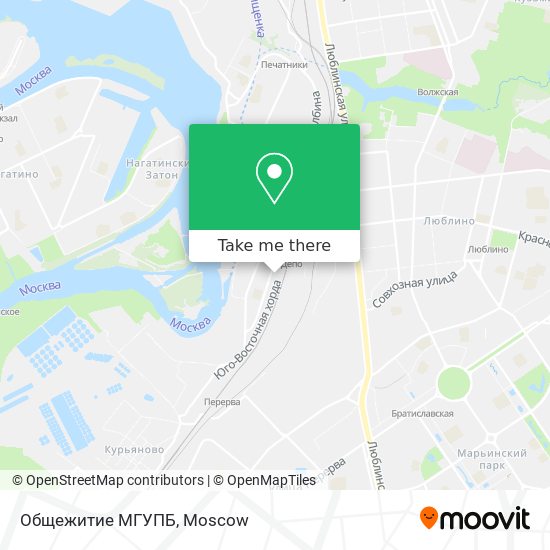 Общежитие МГУПБ map