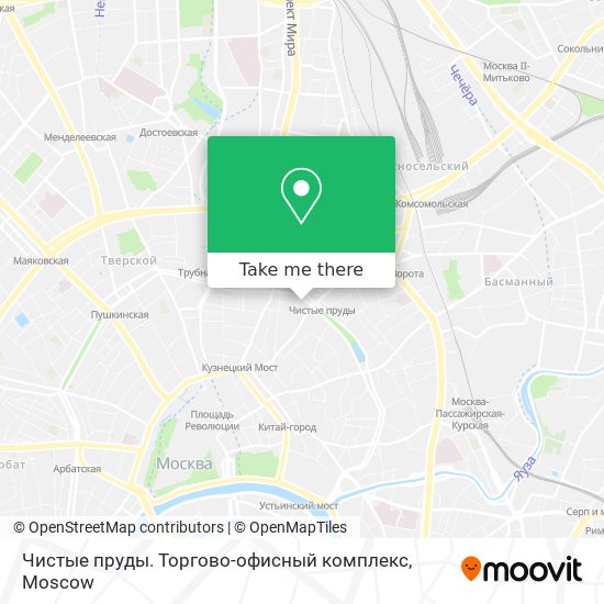 Чистые пруды. Торгово-офисный комплекс map