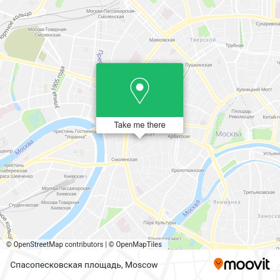 Спасопесковская площадь map
