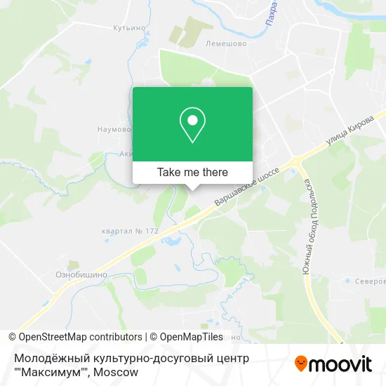 Молодёжный культурно-досуговый центр ""Максимум"" map