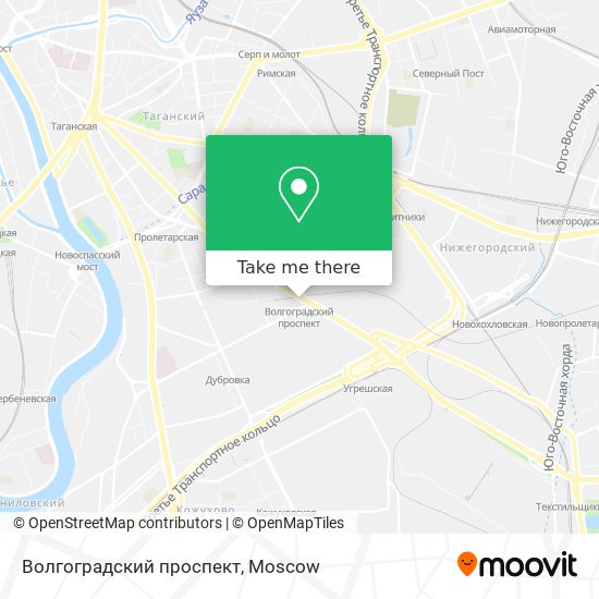 Волгоградский проспект map