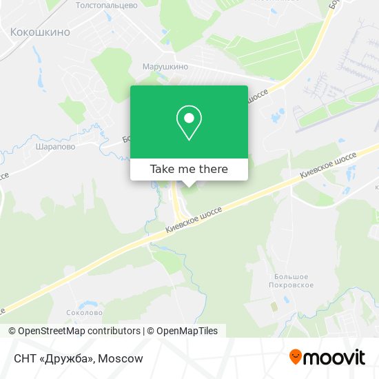 СНТ «Дружба» map