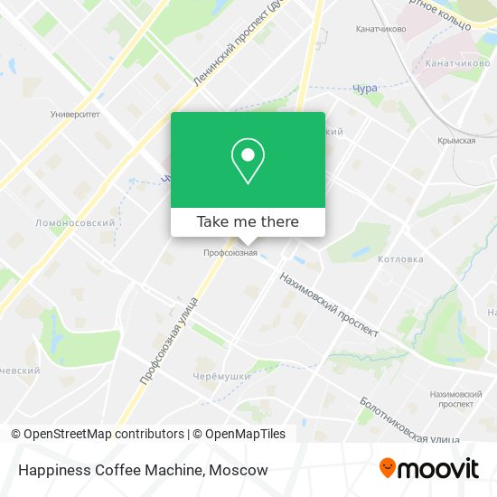 Happiness Coffee Machine map