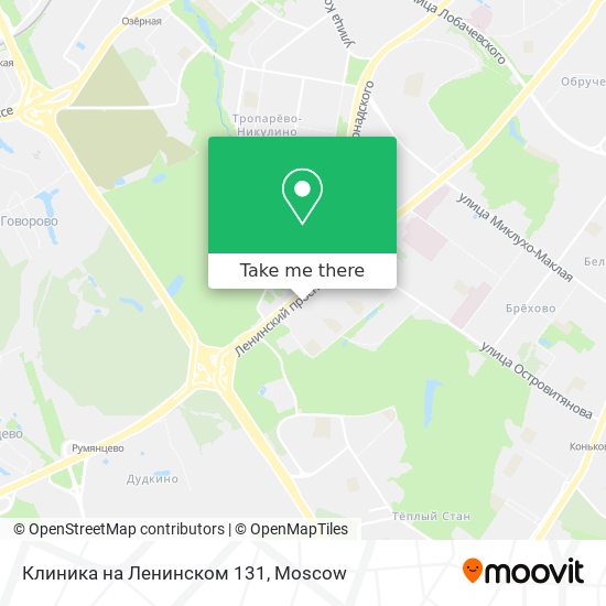 Клиника на Ленинском 131 map