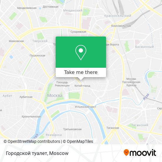 Городской туалет map