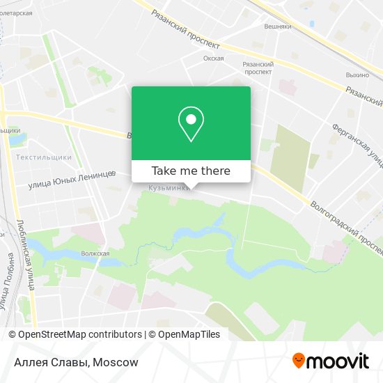 Аллея Славы map