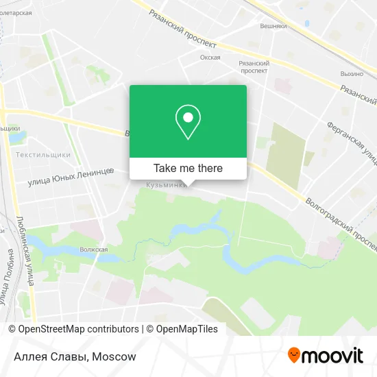 Аллея Славы map