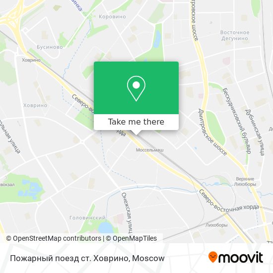 Пожарный поезд ст. Ховрино map