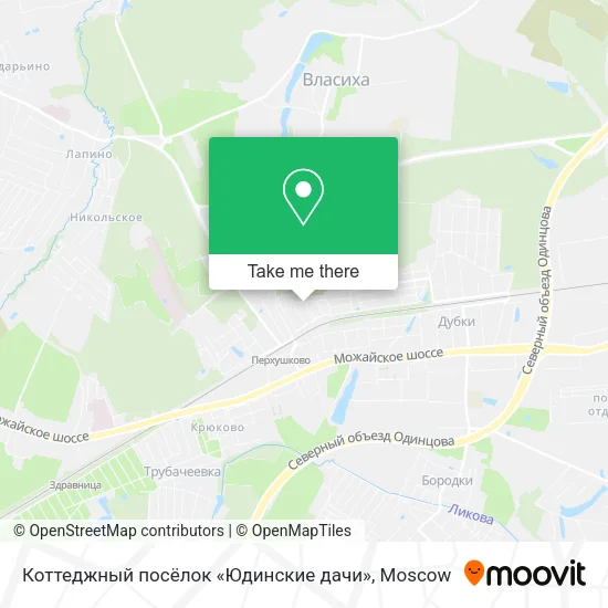 Коттеджный посёлок «Юдинские дачи» map