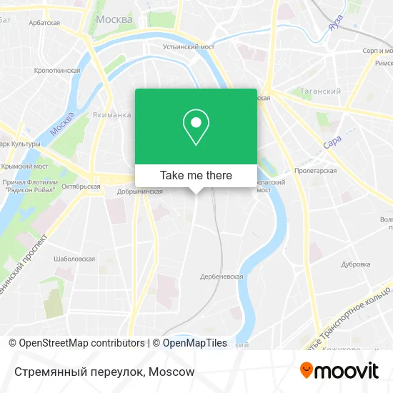 Стремянный переулок map