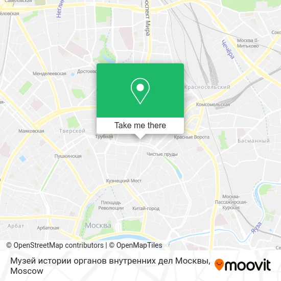 Музей истории органов внутренних дел Москвы map