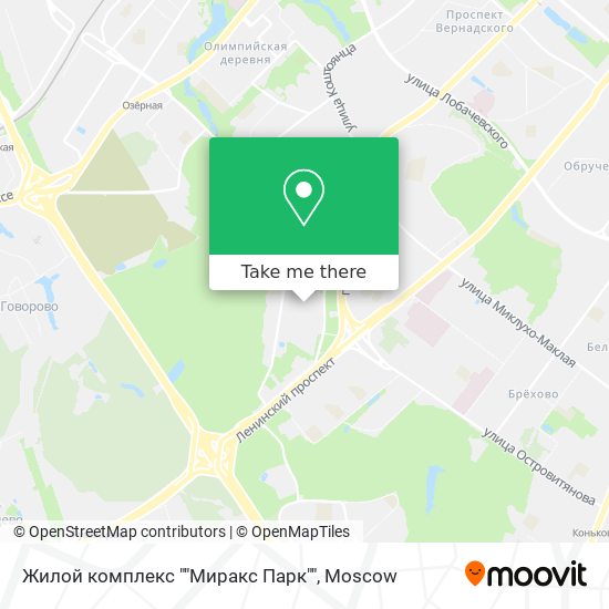 Жилой комплекс ""Миракс Парк"" map