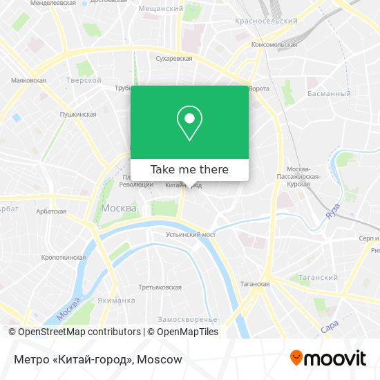 Метро «Китай-город» map