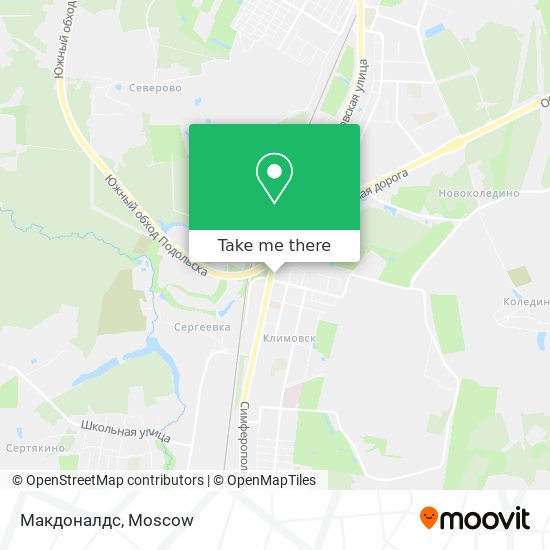 Макдоналдс map