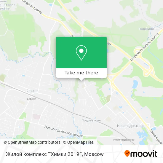 Жилой комплекс ""Химки 2019"" map