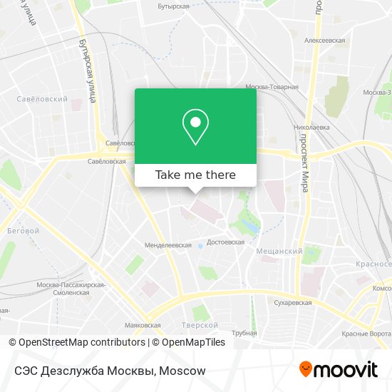 СЭС Дезслужба Москвы map