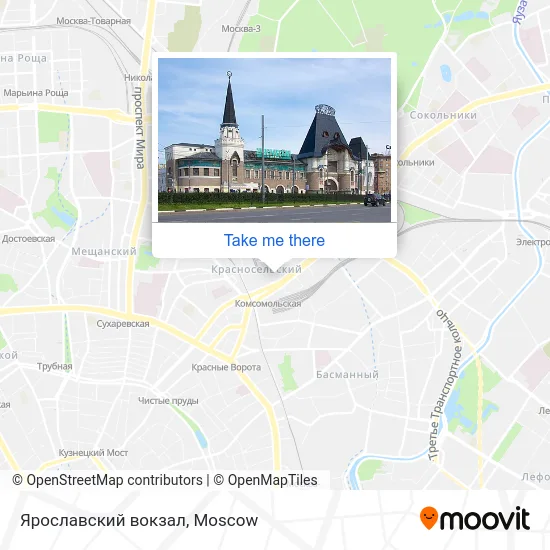 Ярославский вокзал map