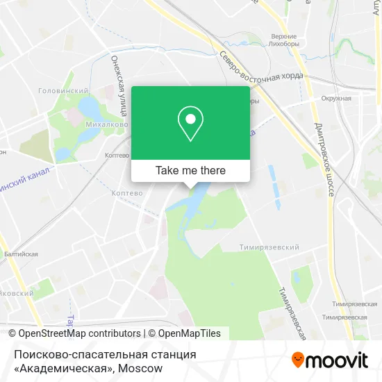 Поисково-спасательная станция «Академическая» map
