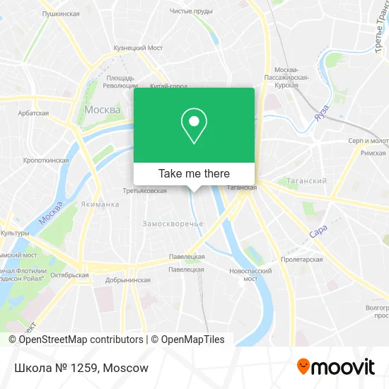 Школа № 1259 map