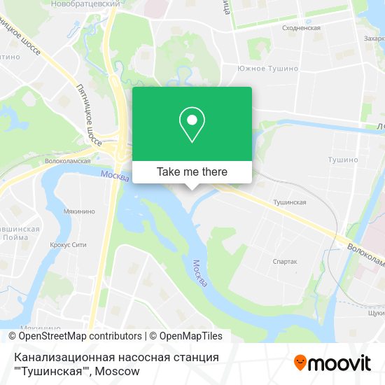 Канализационная насосная станция ""Тушинская"" map