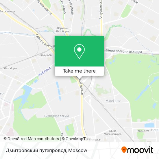 Дмитровский путепровод map