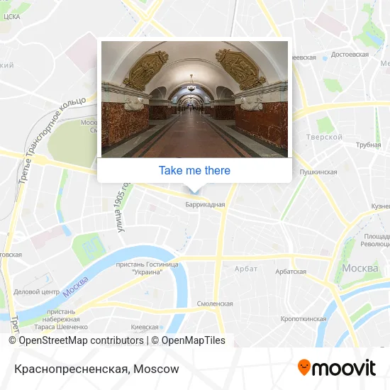 Краснопресненская map