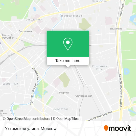 Ухтомская улица map