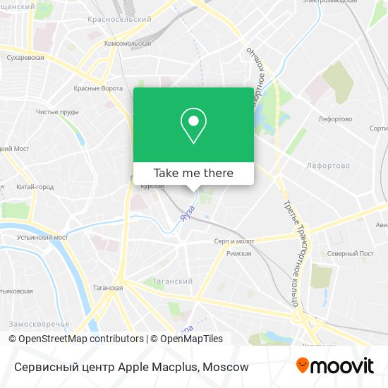 Сервисный центр Apple Macplus map