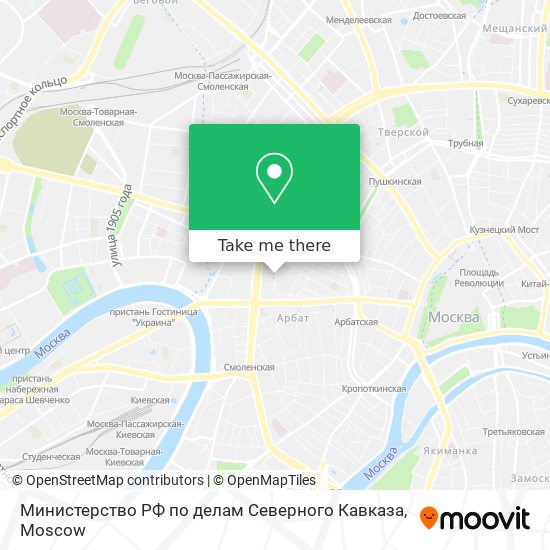 Министерство РФ по делам Северного Кавказа map