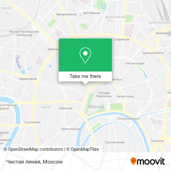 Чистая линия map