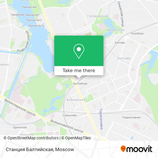 Станция Балтийская map