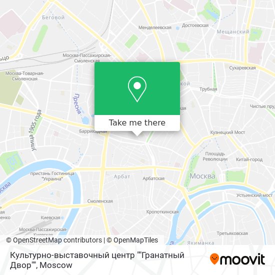 Культурно-выставочный центр ""Гранатный Двор"" map