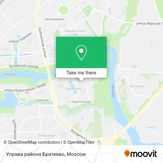 Управа района Братеево map