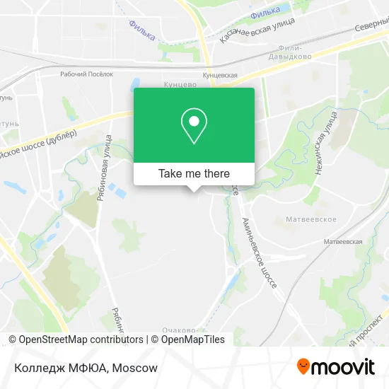 Колледж МФЮА map