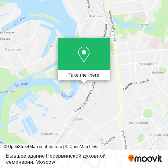 Бывшее здание Перервинской духовной семинарии map