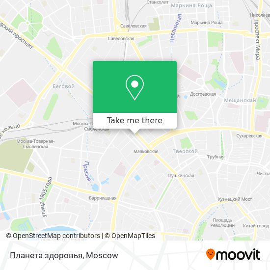 Планета здоровья map