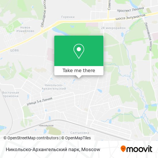 Никольско-Архангельский парк map