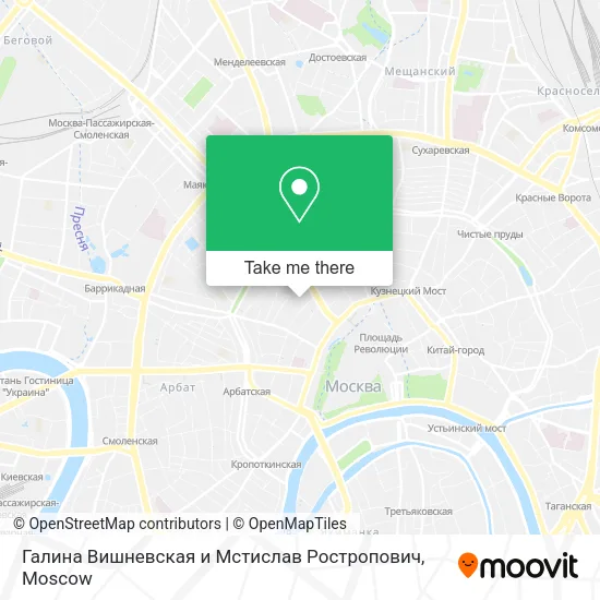 Галина Вишневская и Мстислав Ростропович map