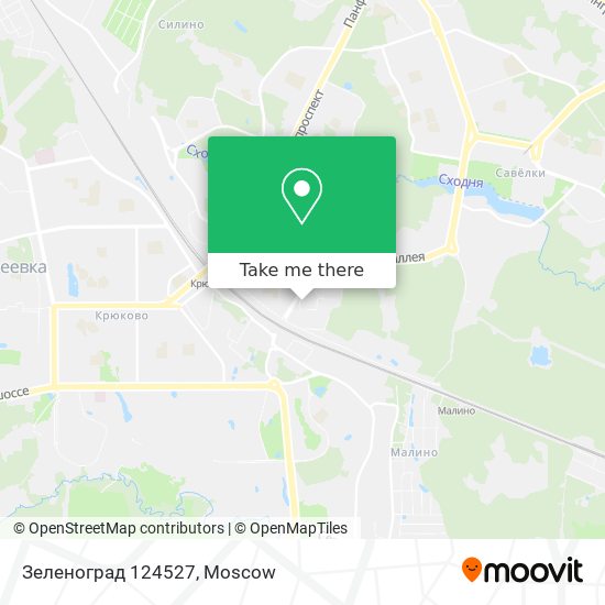 Зеленоград 124527 map