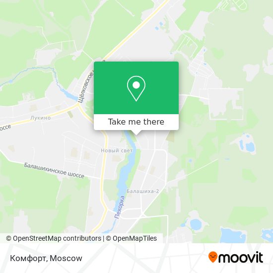 Комфорт map