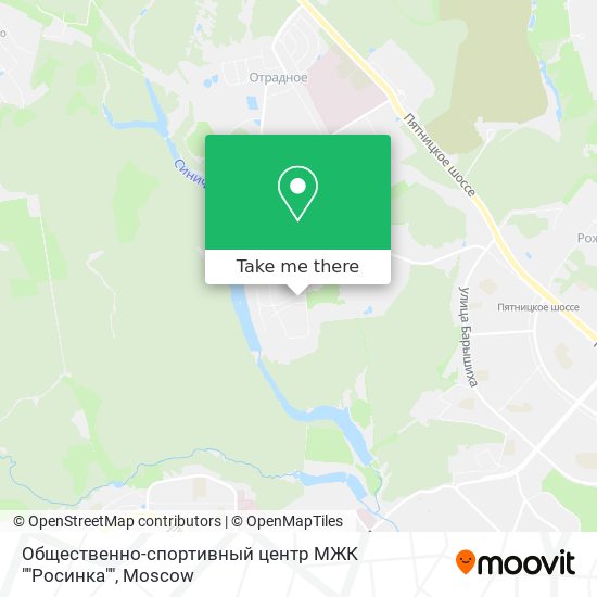 Общественно-спортивный центр МЖК ""Росинка"" map