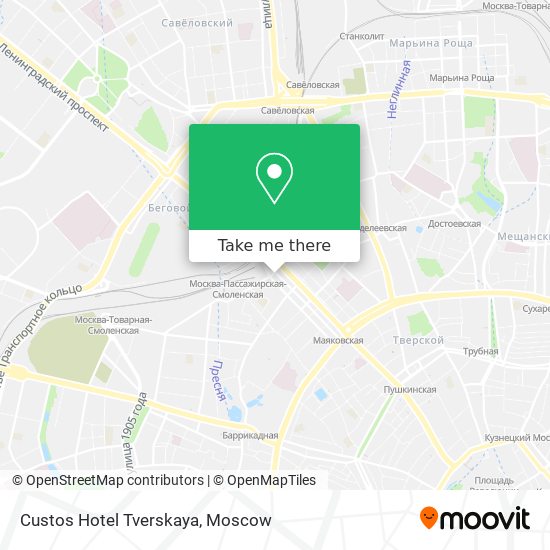 Custos Hotel Tverskaya map