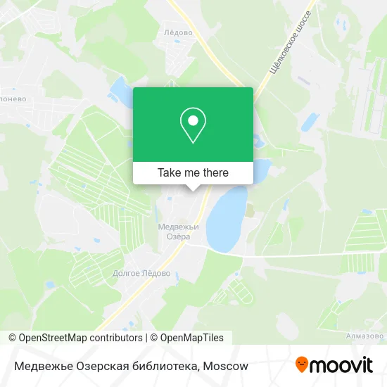 Медвежье Озерская библиотека map
