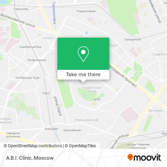 A.B.I. Clinic map