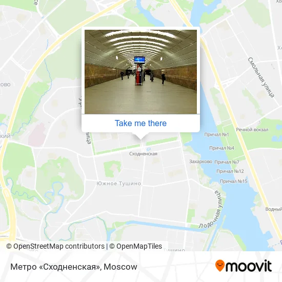 Метро «Сходненская» map