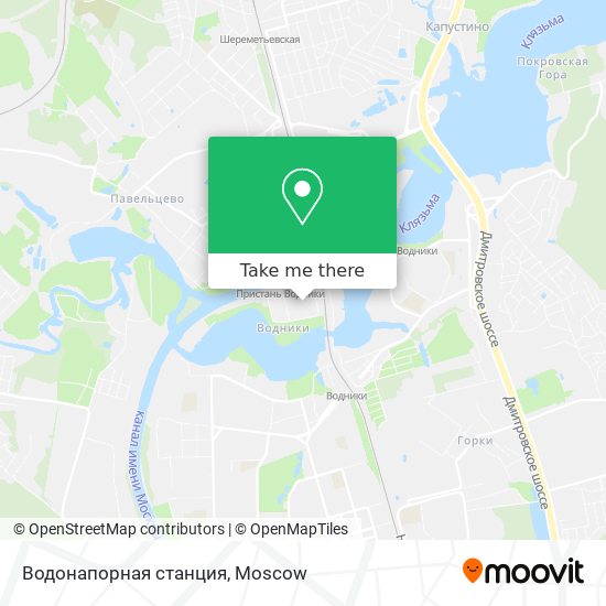 Водонапорная станция map